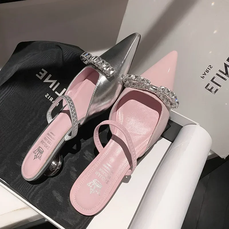 Women'S Shoes Clogs - Zapatillas de Mujer Rosadas Patentadas, Planas,