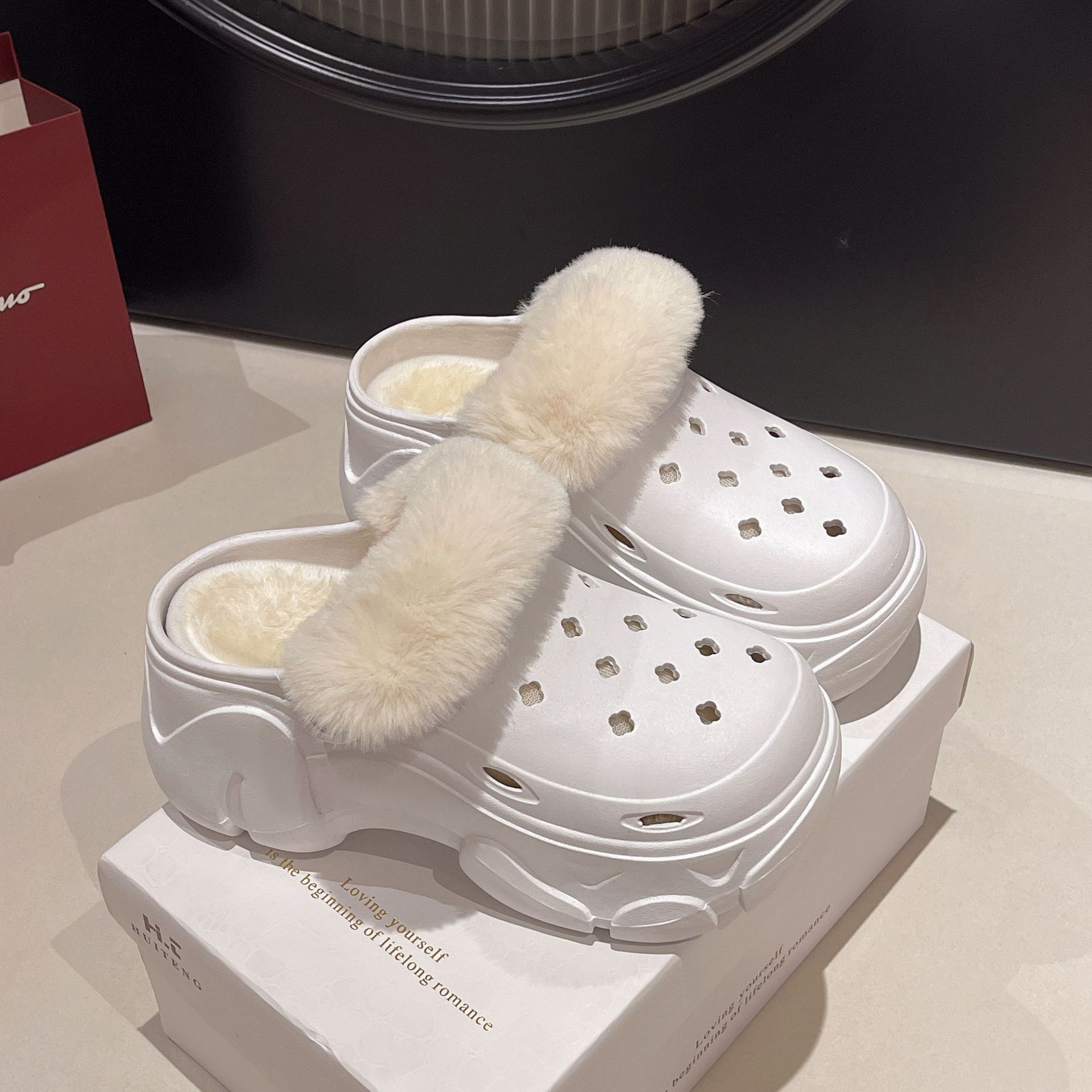 Women'S Shoes Clogs - Zapatos tipo zuecos con forro polar