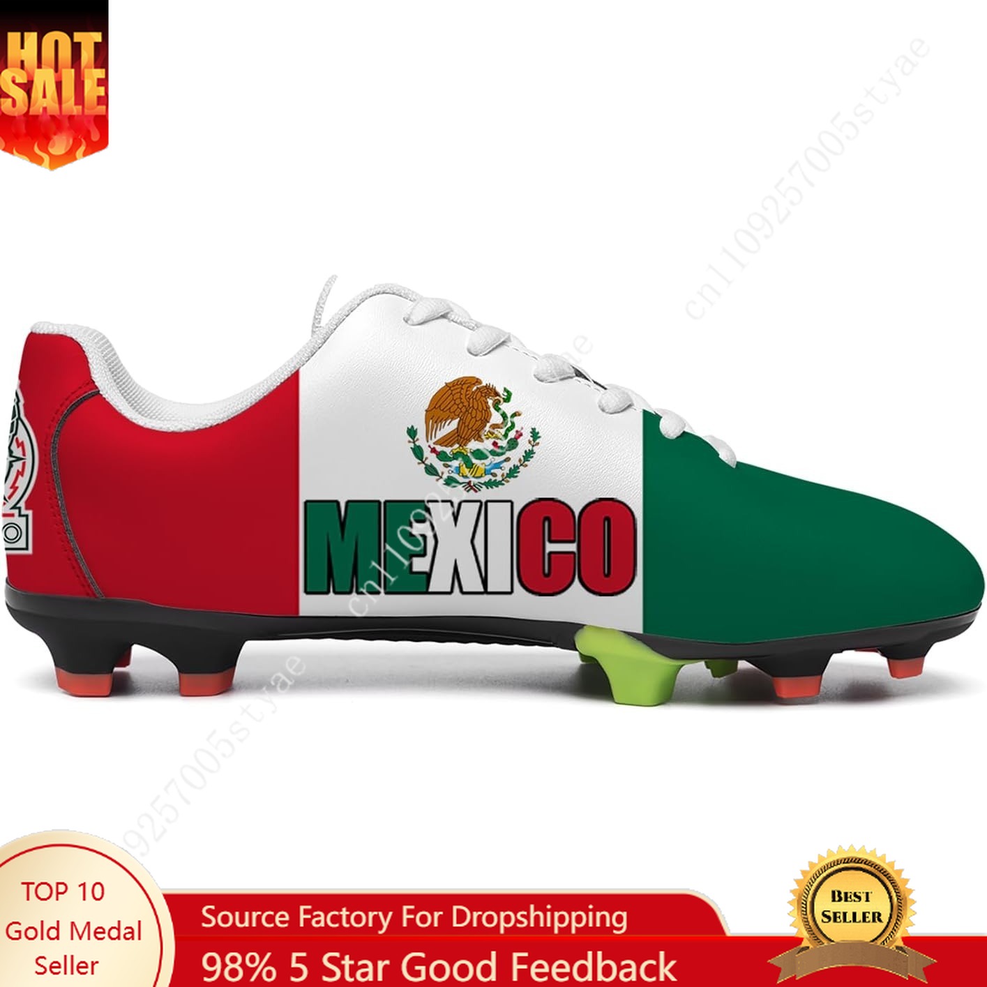 Oxford Lace Up Women - Zapatos de Fútbol con la Bandera
