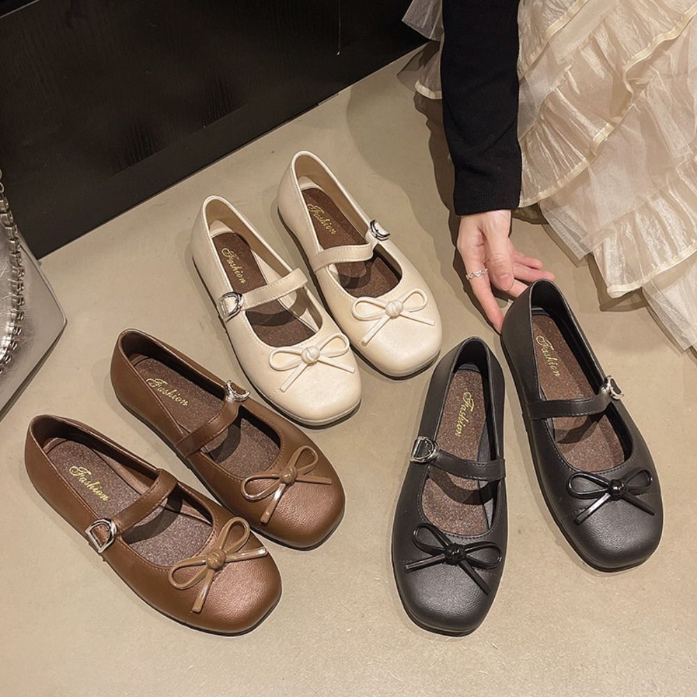 Mule Slip On - Sandalias Dulces con Lazo de Perlas