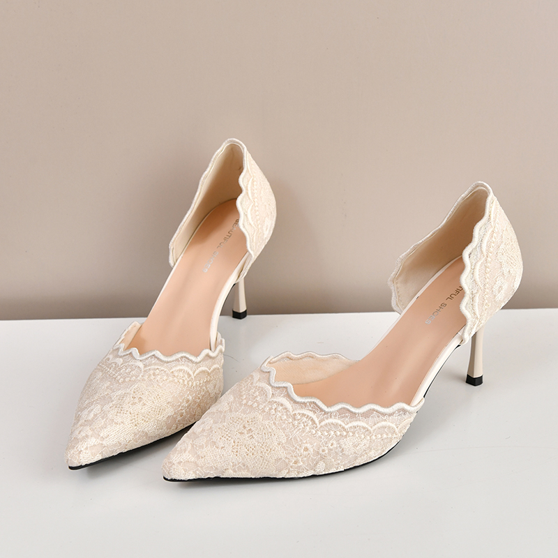 Women'S Shoes Quality - Zapatos de tacón alto de encaje