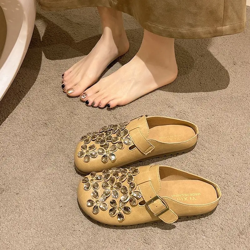 Women'S Shoes Clogs - Zuecos de Mujer con Hebilla de