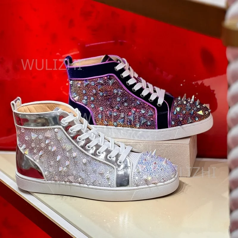 Women Shoes Tennis - Zapatillas deportivas de hombre con remaches