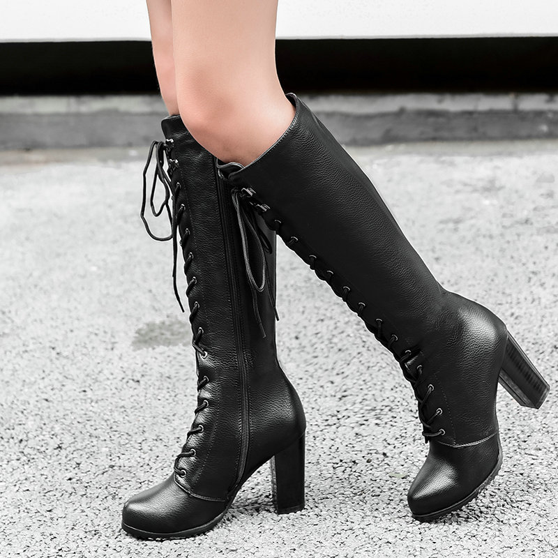 Sock Boot Women - Botas de mujer Tacones altos gruesos