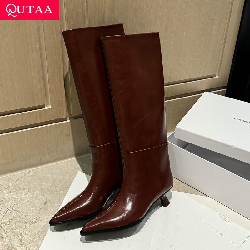 QUTAA, novedad de moda, botas  - Knee High Boots Women reseña y precio