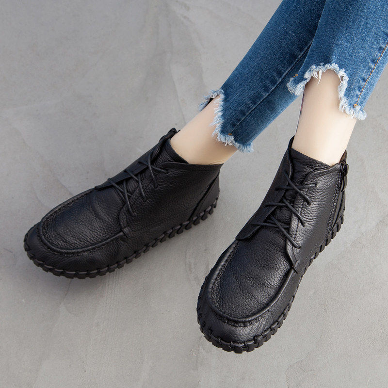 Botas de piel auténtica para m - Oxford Lace Up Women reseña y precio
