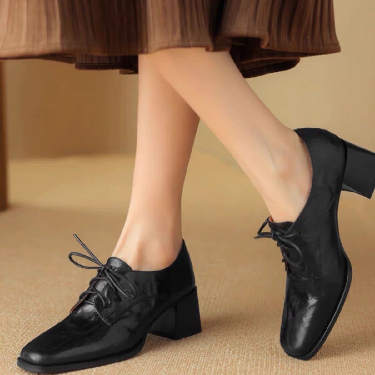 Zapatos Oxford de mujer con pu - Oxford Lace Up Women reseña y precio