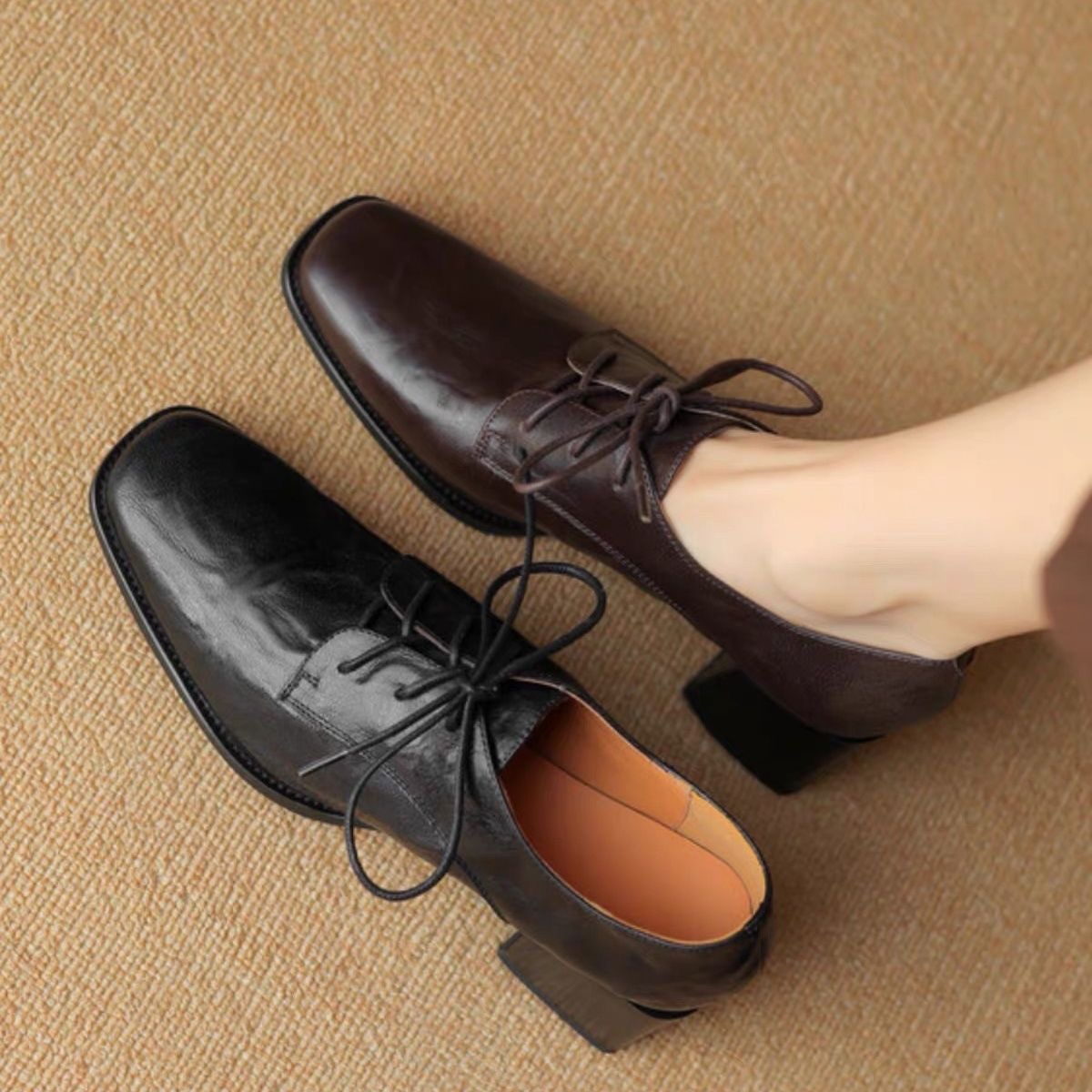 Zapatos Oxford de mujer con pu - Oxford Lace Up Women reseña y precio