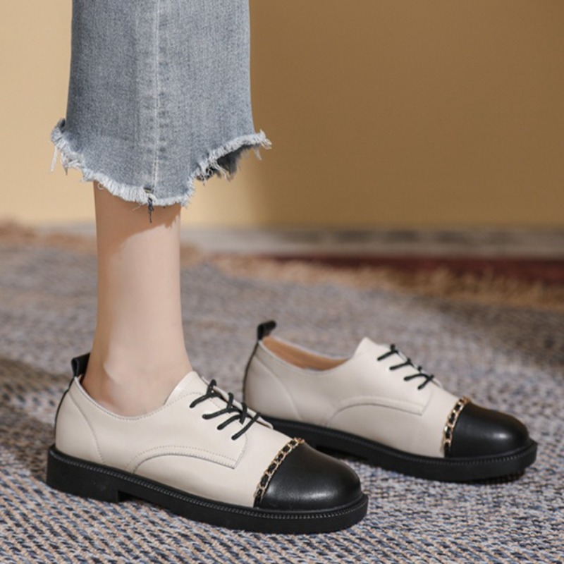 Nuevos zapatos retro para muje - Oxford Lace Up Women reseña y precio