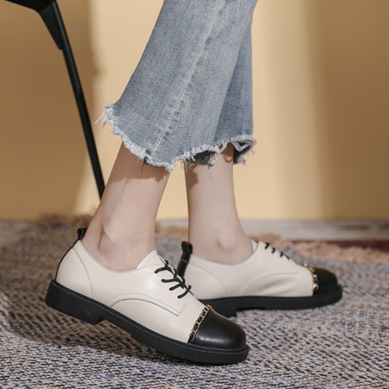 Nuevos zapatos retro para muje - Oxford Lace Up Women reseña y precio