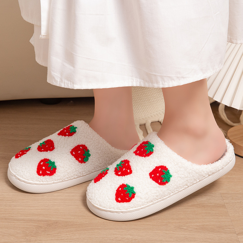 Pantuflas de fresa para mujer, - Mule Slip On reseña y precio