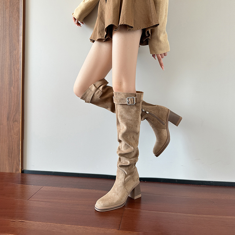 Botas hasta la rodilla de tacó - Sock Boot Women reseña y precio