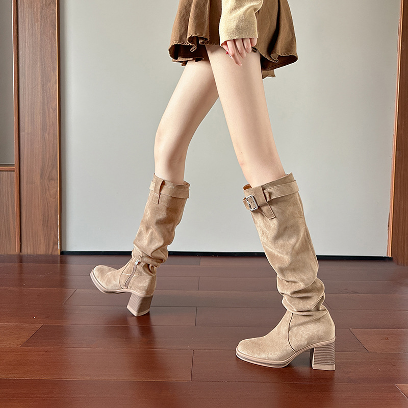 Botas hasta la rodilla de tacó - Sock Boot Women reseña y precio